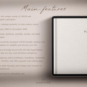 2026 digital planner, weekly planner, monthly planner, daily planner, GoodNotes planner, Notability planner, iPad planner, minimalist digital planner, aesthetic planner, hyperlinked PDF planner, productivity planner, goal planner, wellness planner, landscape layout, Monday start, Sunday start, tablet planner, time-blocking planner, student planner, planner for professionals, open book design, clean modern layout, ADHD planner, digital life planner, digital agenda, all-in-one planner 2026