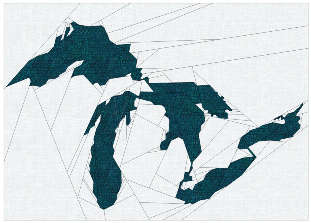 Great Lakes Foundation Paper Piecing Pattern Quilt Pattern Great Lakes
