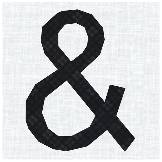 Ampersand Quilt Pattern Ampersand Quilt Pattern