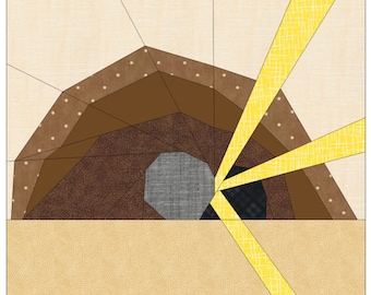 RISEN Foundation Paper Piecing Quilt Pattern | PDF | Easter Quilt Block Pattern | Empty Tomb FPP Pattern