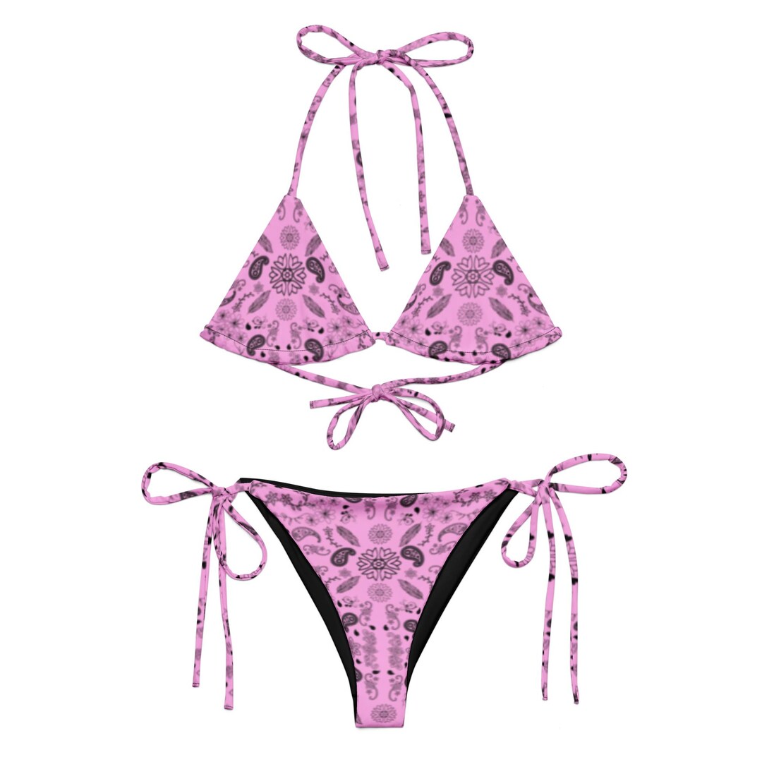 Native Bandana Recycled String Bikini - Etsy