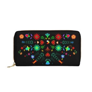 Portefeuille floral autochtone