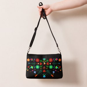 Native Floral Berries Crossbody bag Purse