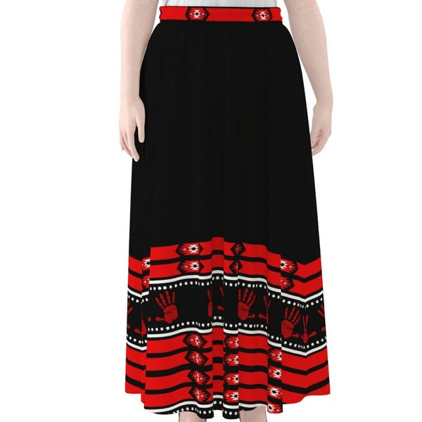 MMIW Women's Maxi Chiffon Skirts With Lining