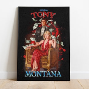 Scarface Al Pacino Inspired Print Movie, Film, Gift, Tarantino, Poster, Wall Art. Available in A4, A3 or A2.