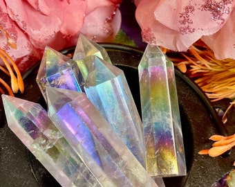 Amazing Aura Clear Quartz Crystal Towers