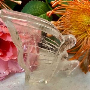 Clear Quartz Crystal Fairy Carving
