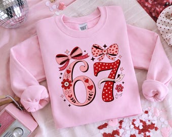 Lucky 67 Love Sweatshirt - Valentine Days Gift