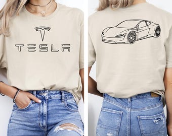 Tesla Shirt, Tesla Logo T-Shirt, Tesla Car Tee, Tesla Fan Shirt, Electric Car Tee