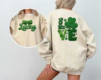 St Patrick’s Day Graphic Sweatshirt Hoodie, Unisex Winter Top