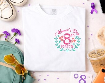 Custom Women’s Day Shirt Company Logo 8 March Event