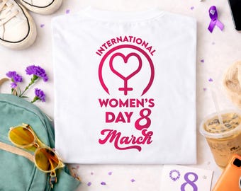 International Women’s Day Shirt Custom Logo Back 8 March