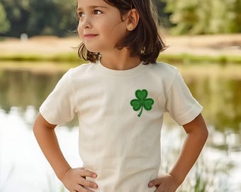 St Patrick’s Day Kids T-Shirt, Lucky Shamrock Youth Tee
