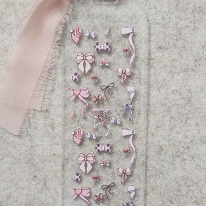 Bow Bookmark | Bow Acrylic Bookmark | Bows | Pink Bows | Pink Bow Bookmark | Girly Bookmarks | Pink | Cute Bookmarks | Bow Lovers
