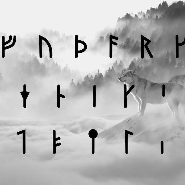 Swedish-Norwegian, Short-twig, Rök Younger Futhark, Rune Symbols SVG, Viking Alphabet, Nordic Cut Files for Cricut Silhouette, Vector Images