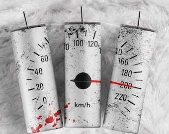 Car Speedometer Driving Racing Race Black Red Splatter sublimation tumbler wrap 20oz Skinny Tumbler Download PNG Male tumbler wrap