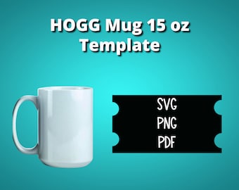Hogg 32 Oz Slim Tapered Tumbler Template Sublimation for Silhouette and ...