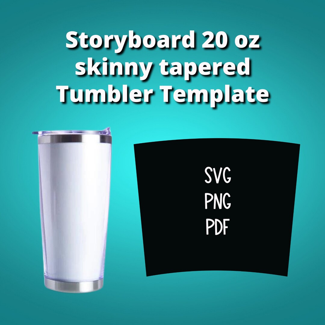 Storyboard 20 Oz Skinny Tapered Tumbler Template Sublimation for ...