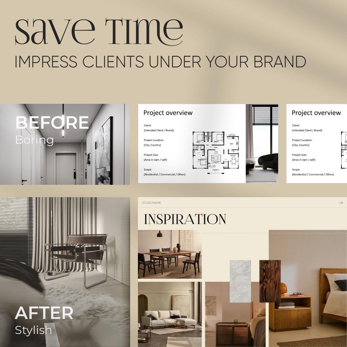Interior Design Template Pack, FF&E Schedule, Proposal, Project ...