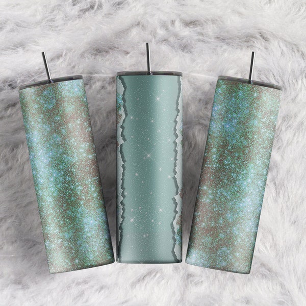 Emerald green Gradient Glitter tumbler Add Your Own Text Custom Name sublimation tumbler wrap 20oz Skinny Tumbler for Name Download PNG