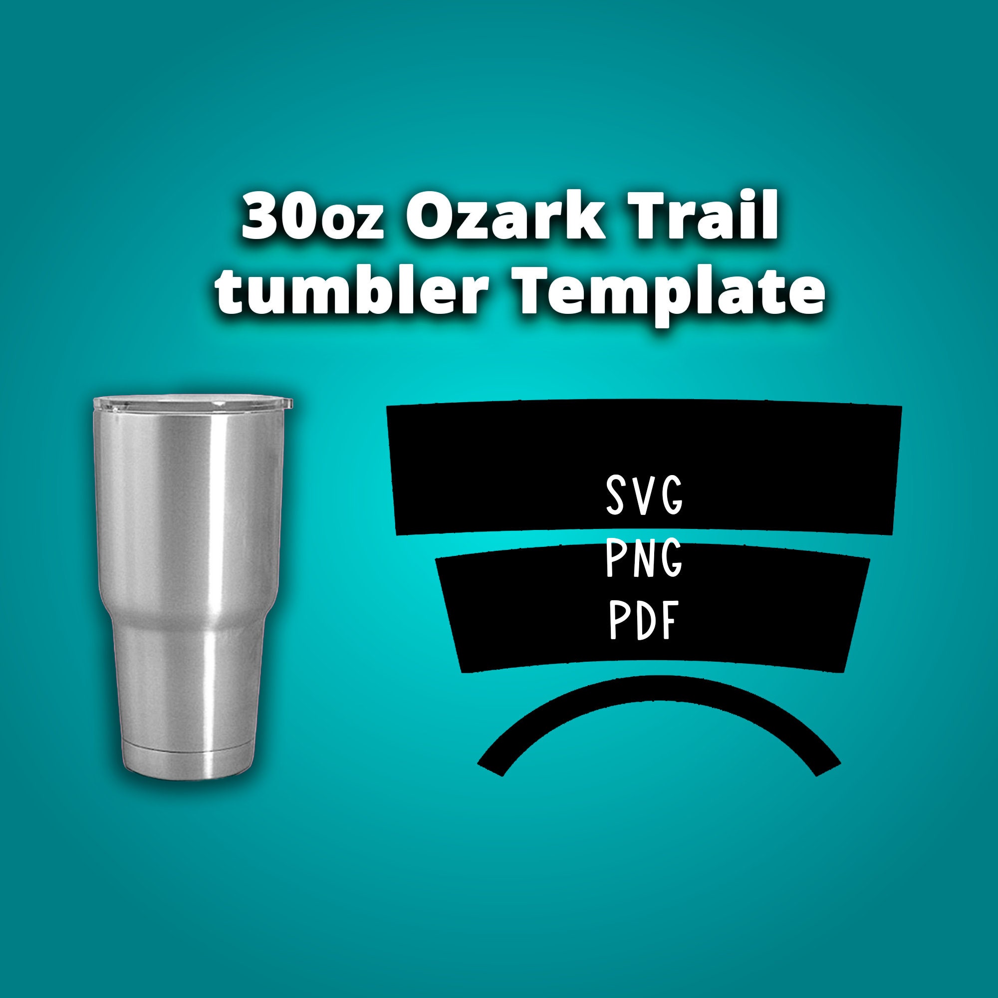 Ozark Trail 20 oz tumbler template Sublimation full wrap