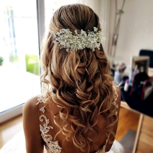 Boho Babys Breath Bridal Hair Comb Floral Hair Comb Wedding - Etsy Boho Babys Breath Bridal Hair Comb Floral Hair Comb Wedding - Etsy