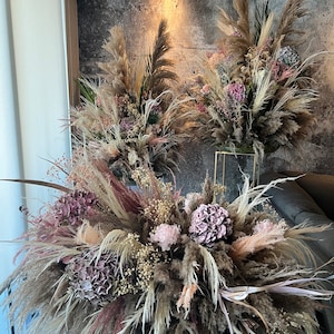 Flowers for NeuPath, Pampas Dried Flower Arrangement, Boho Pampas Cloud, Dried Flowers