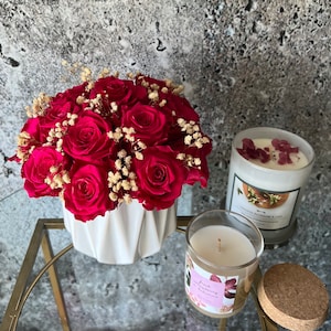 Preserved Roses, Preserved Rose, for Her, Dried Bouquet, Preserved Flowers,  Preserved Bouquet, Valentine’s Day Gift