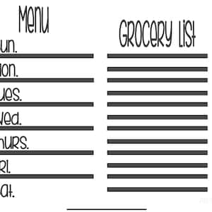 Menu Board List