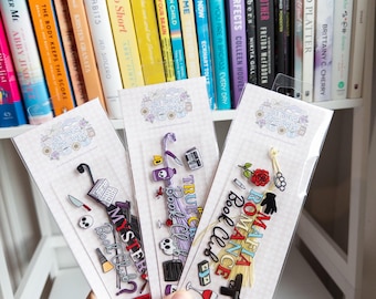 Genre Book Club Bookmark | Booktok Reader Gift | Cute Book Lover Accessory