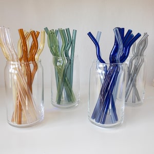 8 Inch Wavy Glass Straws