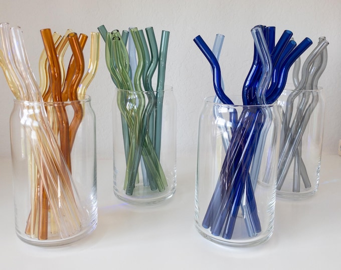 Wavy Glass Straws