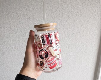 Romance Reader Glass Cup