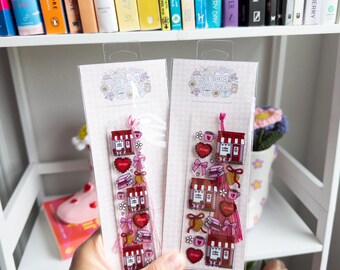 Coffee and Books Romance Acrylic Bookmark