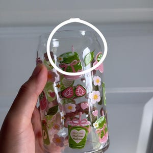 抹茶好きのための花柄カップ（竹蓋＆ストロー付き）抹茶好きへのギフト、大胆に、大胆に imperfect 16 oz