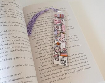 I’m All Booked Pastel Acrylic Bookmark