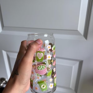 抹茶好きのための花柄カップ（竹蓋＆ストロー付き）抹茶好きへのギフト、大胆に、大胆に imperfect 20 oz