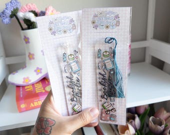 Bookish Girlie Acrylic Bookmark