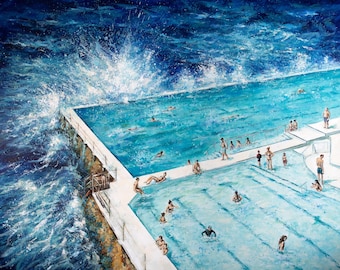 Obra de arte personalizada pintada a mano a partir de una foto, pintura acrílica por encargo, regalo personalizado, pintura sobre lienzo, obra de arte para recuerdos de vacaciones.