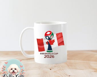 world cup 2026 mug, world cup lover, soccer lover, world cup mug, themed mug, soccer fan, Usa Mexico Canada world cup, Canada world cup