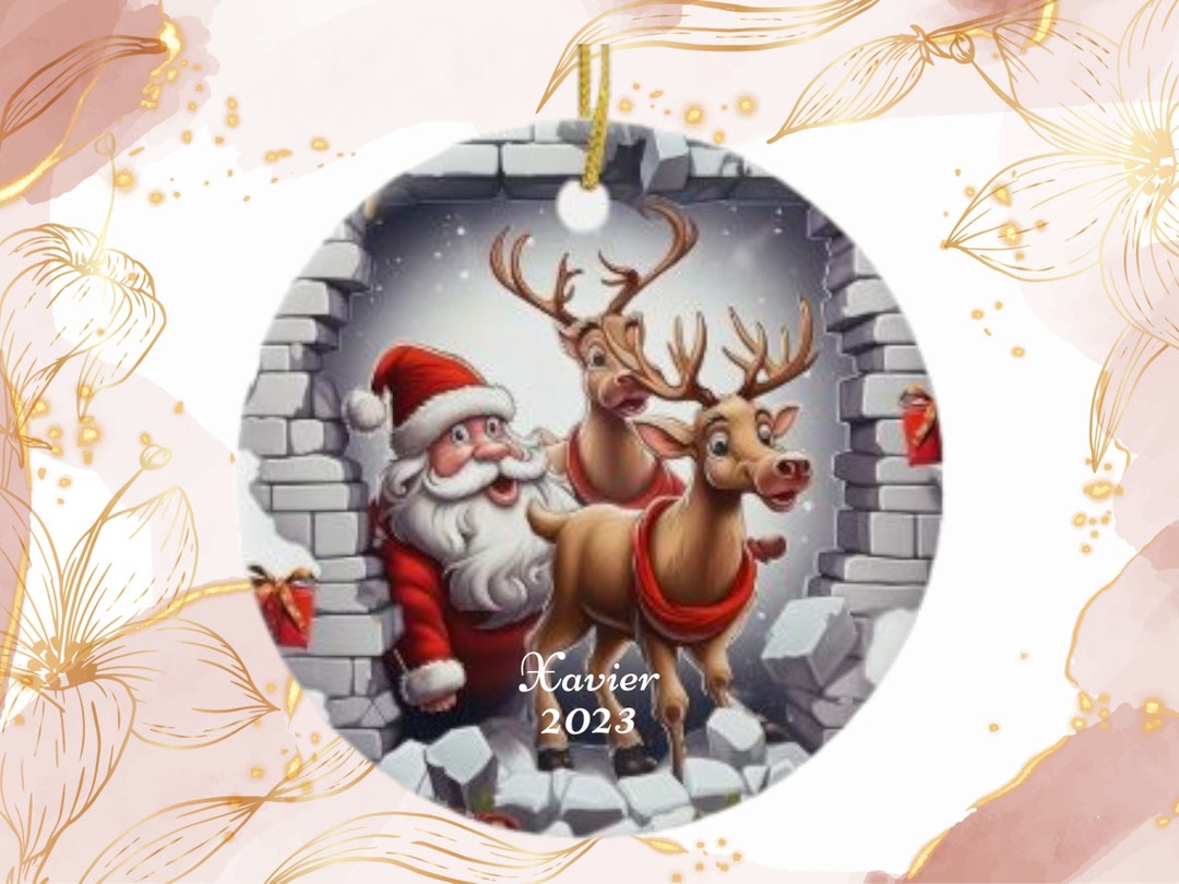 Custom Santa Ornament main image 0