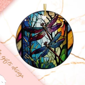 dragonfly  Christmas Ornament, Personalized dragonfly  Ornament, dragonfly  Gift, dragonfly  Christmas Tree Decor,  dragonfly Decoration 502