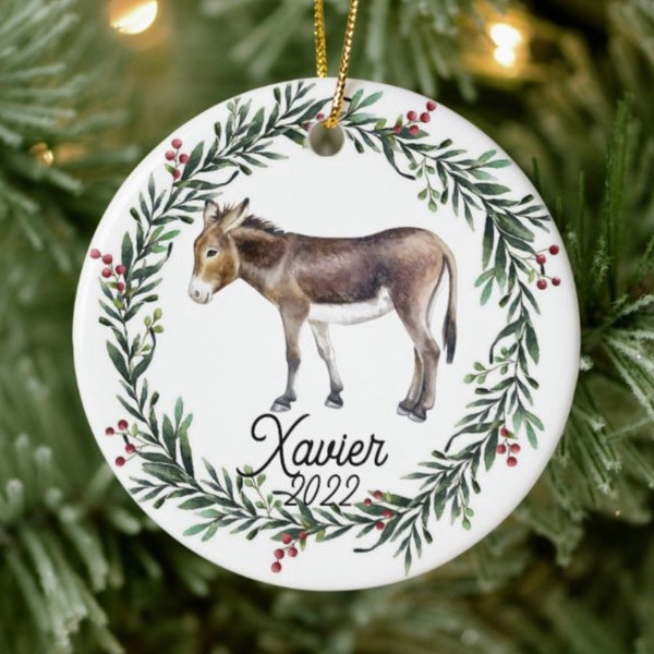 Donkey Ornament Etsy
