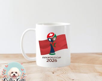world cup 2026 mug, world cup lover, soccer lover, world cup mug, themed mug, soccer fan, Usa Mexico Canada world cup, Morocco world cup