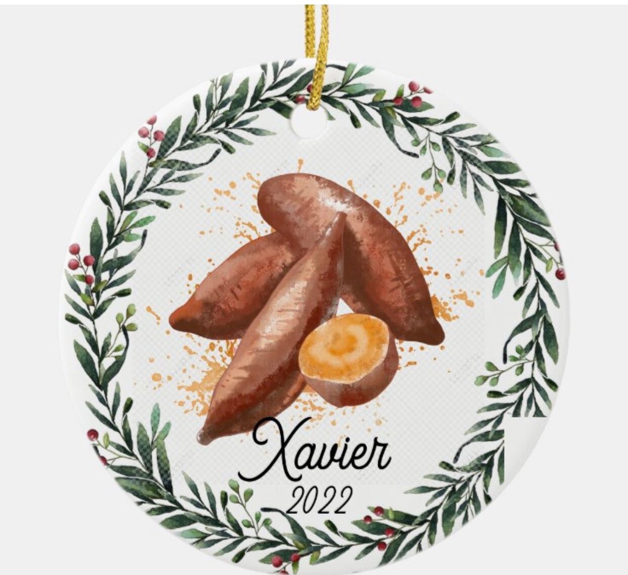 Sweet potato christmas ornament Outlet