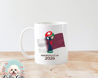 world cup 2026 mug, world cup lover, soccer lover, world cup mug, themed mug, soccer fan, Usa Mexico Canada world cup, Qatar world cup