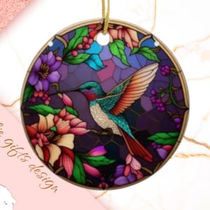 Hummingbird  Christmas Ornament, Personalized Hummingbird  Ornament, Hummingbird  Gift, Hummingbird  Christmas Tree Decor,  Hummingbird 405