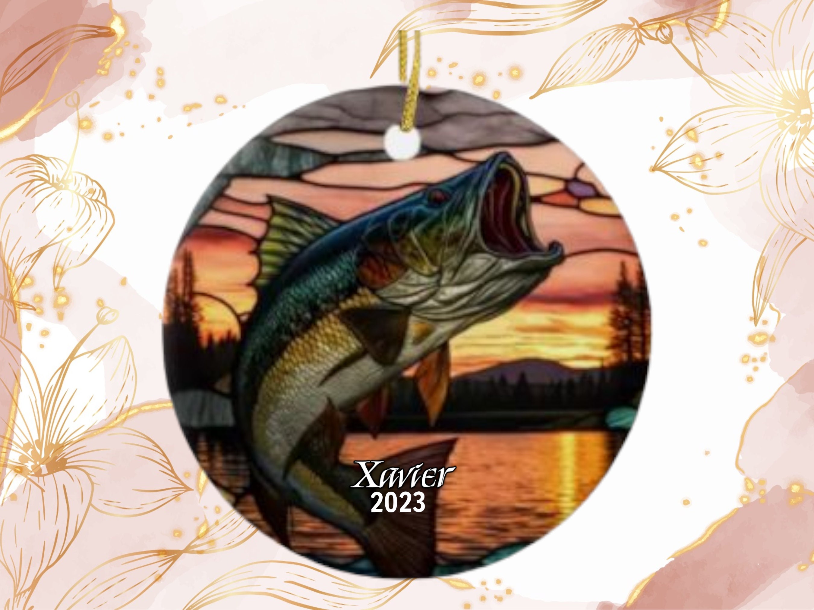 Chaolei Christmas Decorations Personalized Green Bass Fish
