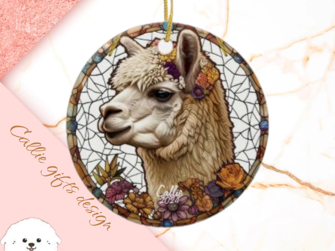 Wool llama ornament main image 1