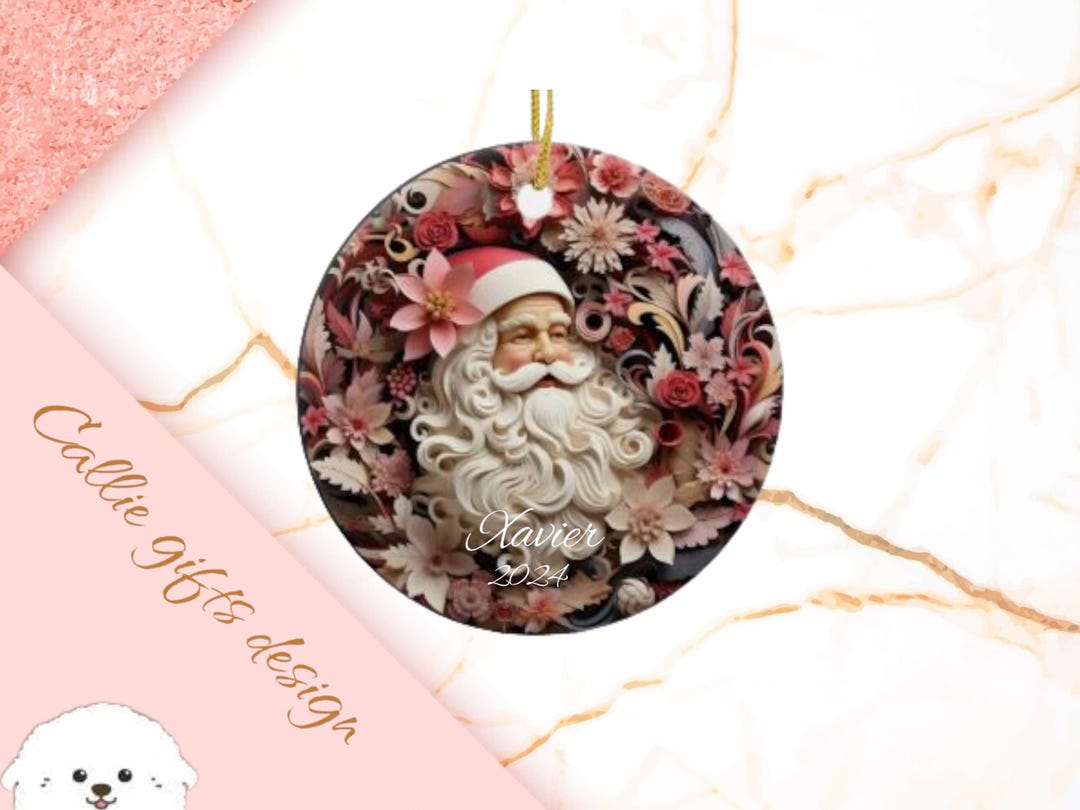 Custom Santa Ornament main image 1